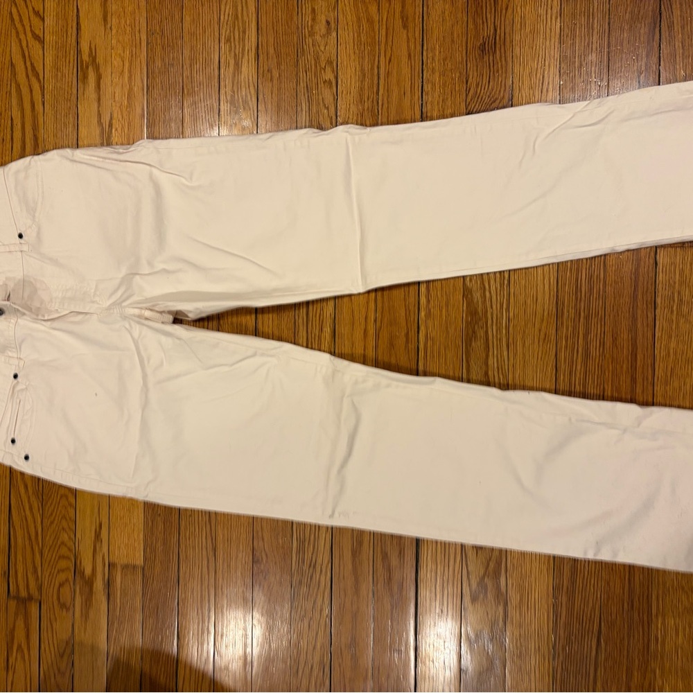 johnnie-O Men's Straight Jeans in Off-White